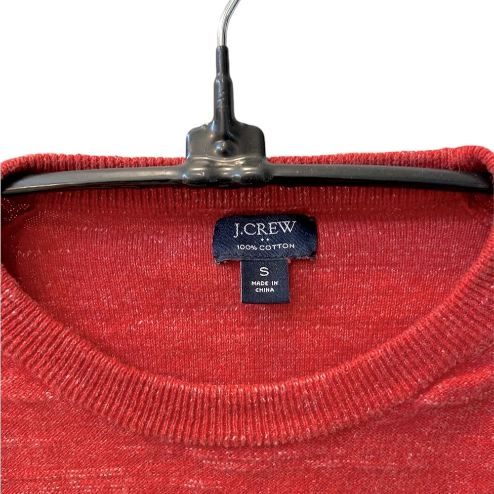 J CREW Red Men’s Raglan Budded Crew Neck Sweater Size Small